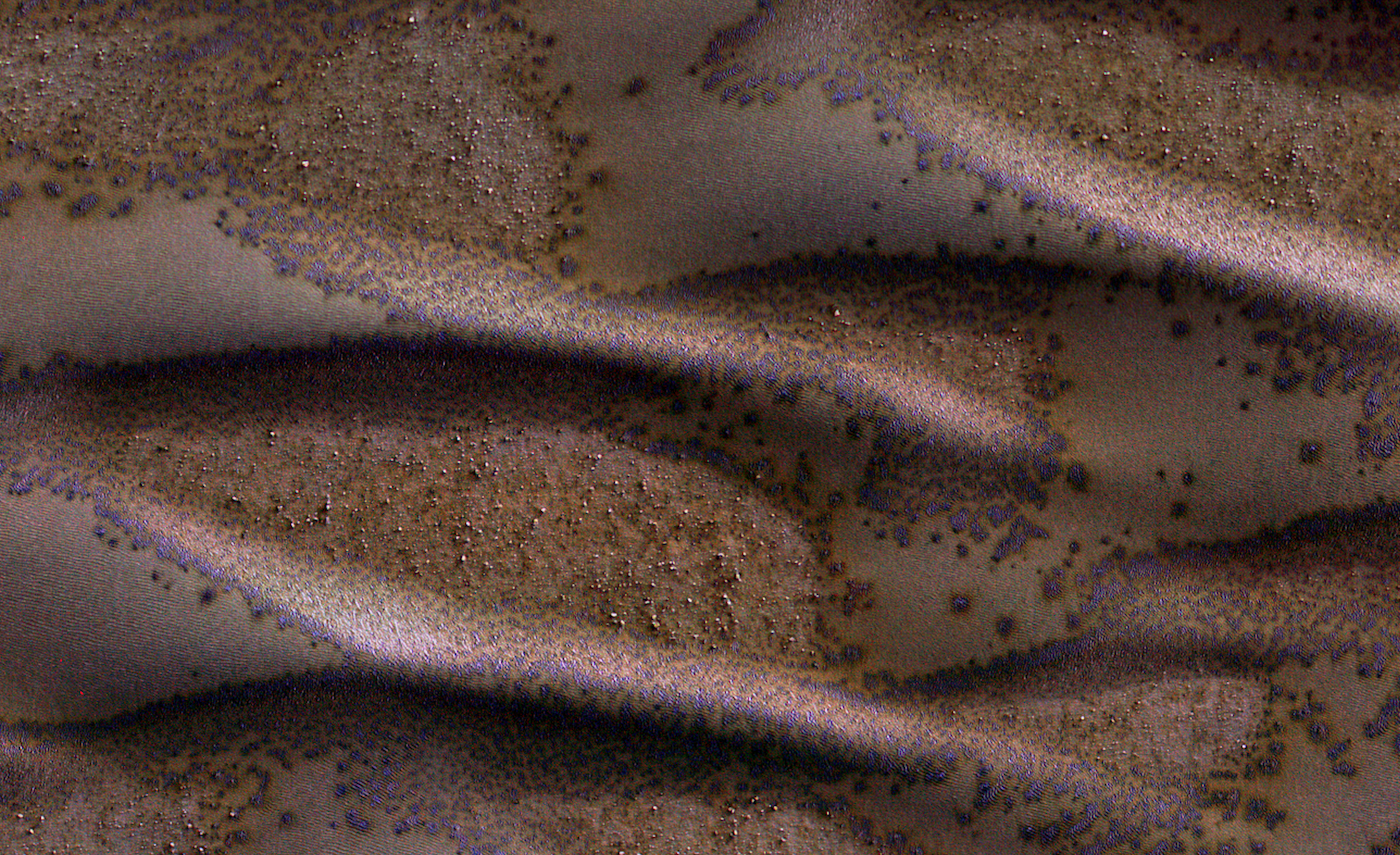 Mars sand dunes in late winter